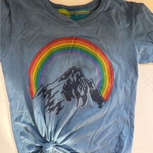 Aviator Nation Blue and Red Short Sleeve Tee